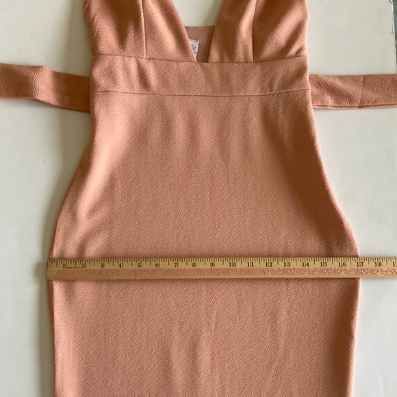 Selfie Leslie Sorry Not Sorry Wide Strap Flounce Dress Blush Medium - Picture 9 of 13